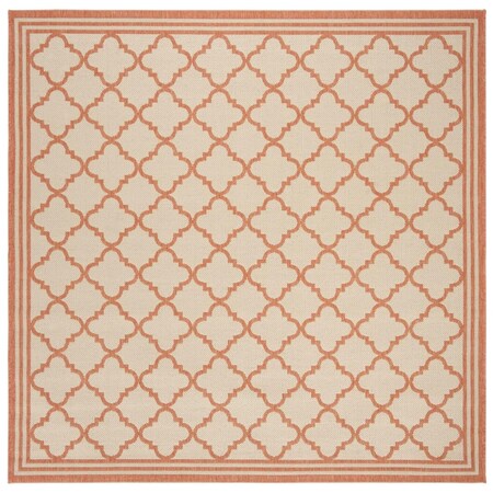 Safavieh Linden 100 6 ft. x 7 in. Square Area Rug - Cream & Rust LND121R-6SQ